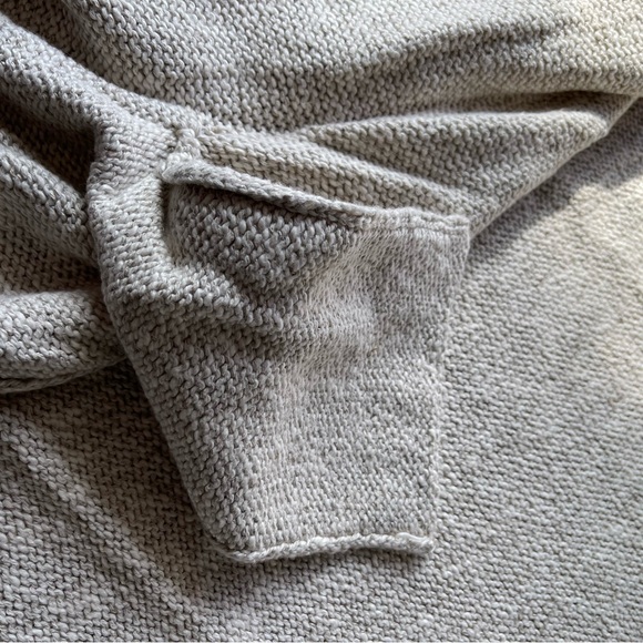 NWT Jenni Kayne Cotton Linen Hooded Sweater Coat Cardigan in Natural M - Picture 8 of 9